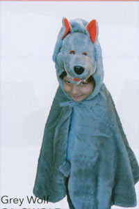 Wolf Grey Cape Kool 4 Kats Childrens Costume Hire