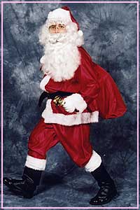 Santa Claus Red Satin Kool 4 Kats Costume Hire